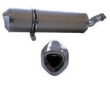 Quad / ATV LQ Racing Edelstahl Auspuff (Endtopf E-geprüft) Yamaha YFM 700R -14