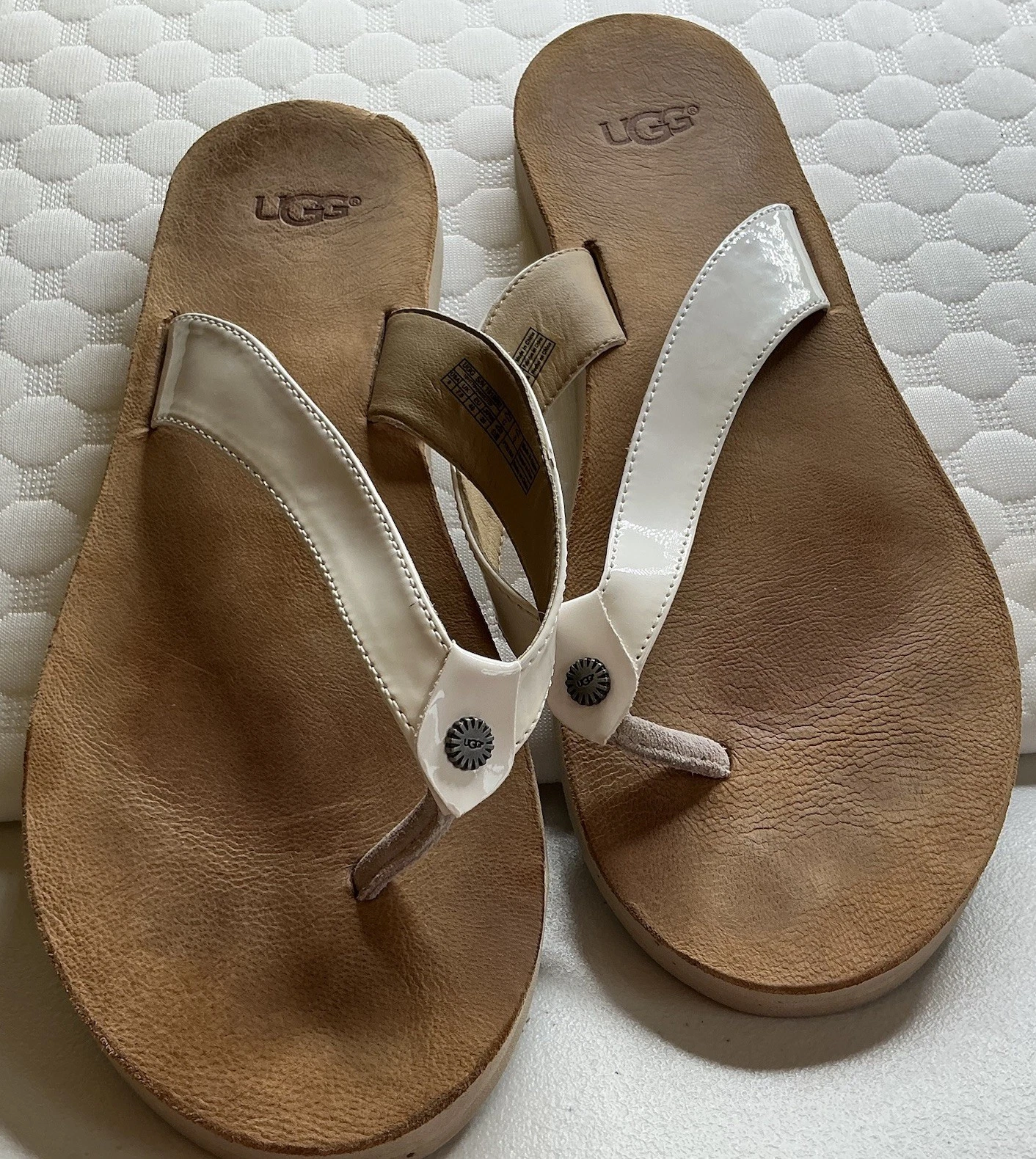 Ugg tawney infradito donna marrone e bianco tg 9 sandali