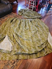 Vintage Drapes Pinch Pleat Curtains Mid Century Modern Sears 6 piece set New