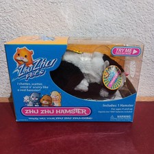 NIB ZHU ZHU Pets Hamster WINKIE 2008 Black  White NRFB