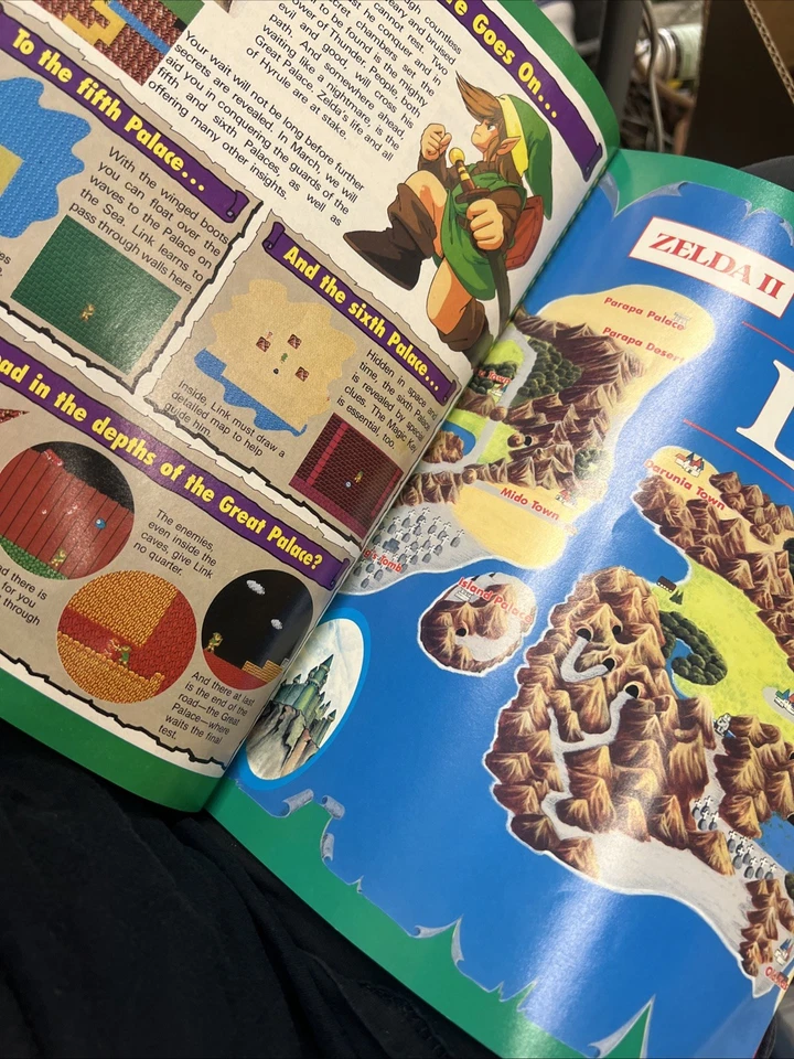 NINTENDO POWER 1989 Vol Issue #4 - Zelda 2: Adventure of Link W/ Poster Complete Foto 4 de 4