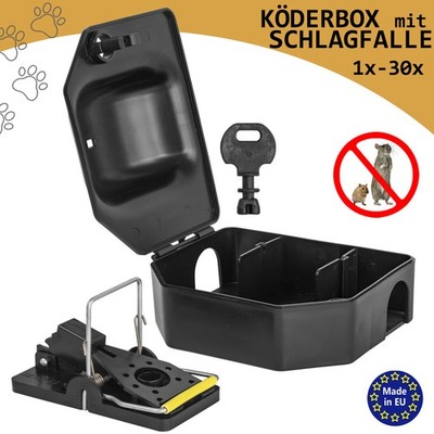 Köderbox Mäuseköderbox Köderstation Mäuseköder Falle Mäusefalle  Petigi