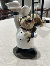 SS-G-65003 Chef Holding Plates Figurine, 10.75"