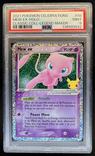 2021 Pokemon SWSH Celebrations Mew ex Classic Collection #88/92 PSA 9
