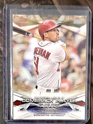 2018 Topps - Mlb Awards Ryan Zimmerman #MLBA-7 Gold /50