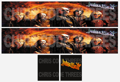 Code 3 selbstklebende Vinyl-Anhänger-Aufkleber - Judas Priest - 1/50 1/76 1/148 1/87 1/64