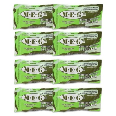 - Military Energy Gum | 100mg of Caffeine Per Piece + Increase Energy + Boost...