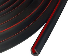 Edge Trim, 1/8" 3mm Rubber Edge Trim, Flexible Self Adhesive U Channel Edge Pr