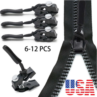6-Pack(2*Large, 2*Medium, 2*Small) Universal Zipper RepairTool Adjustable zipper