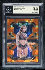 2024 Panini Select WWE Concourse Orange Ice Prizm Cora Jade #67 BGS 9.5 GEM MINT