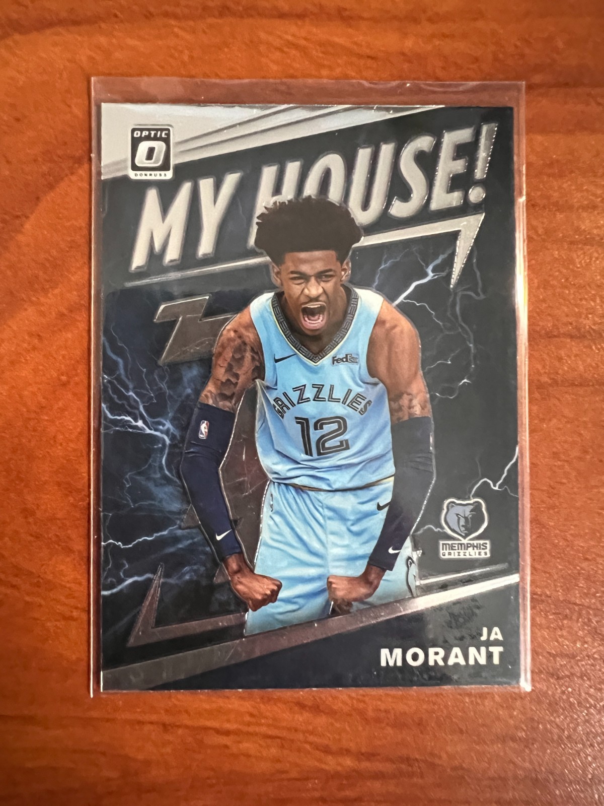 2019-20 Panini Donruss Optic Ja Morant My House! Rookie RC #7 Grizzlies