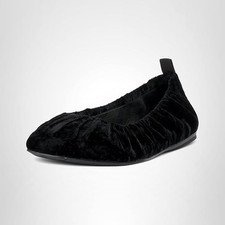 Vince Camuto Women's Verline Mary Jane Flat, Soft Buff BLACK SIZE 7.5 M - NEW