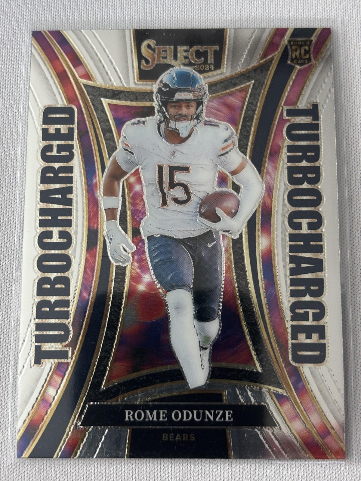 2024 Panini Select #22 Rome Odunze Turbocharged