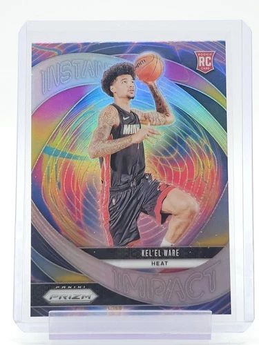 KEL'EL WARE 2024-25 PANINI PRIZM INSTANT IMPACT ROOKIE SILVER #16 HEAT Q5099
