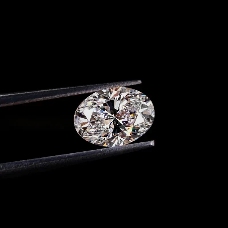 .90 Ct Lab Grown CVD Diamond 7x5 mm Oval F Color, VVS Certified Loose Diamond - Image 4 of 4