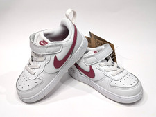 Nike Court Borough Low Recraft TD Platinum/Beet Toddler Girl's Sneaker-Asst Sz