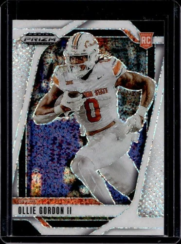 2025 Panini Prizm Draft Picks Football White Sparkle Ollie Gordon II #88