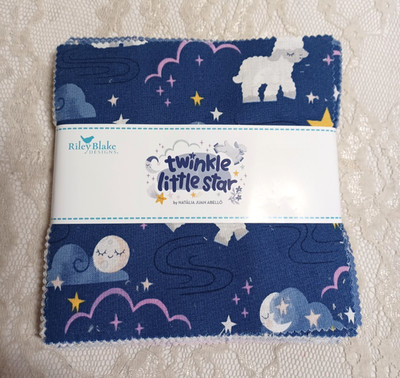 Twinkle Little Star by Natalia Juan Abello, Riley Blake 5'' Quilting Fabric 42 Pc