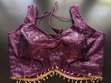 Saree Blouse Readymade Designer Choli Indian Party Wear Bollywood Top Small