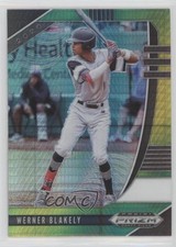 2020 Panini Prizm Draft Picks Green & Yellow Hyper Werner Blakely #PDP111 0d2