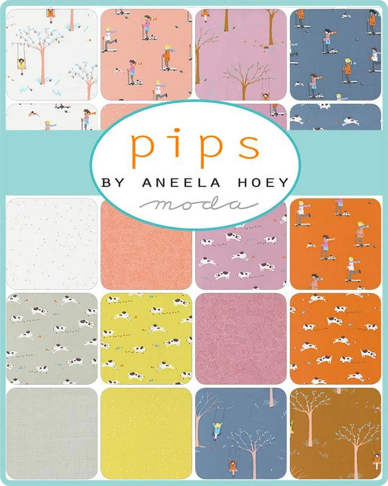 Pips Moda Charm Pack 42 100% Cotton 5" Precut Fabric Quilt Squares - Image 2 of 2