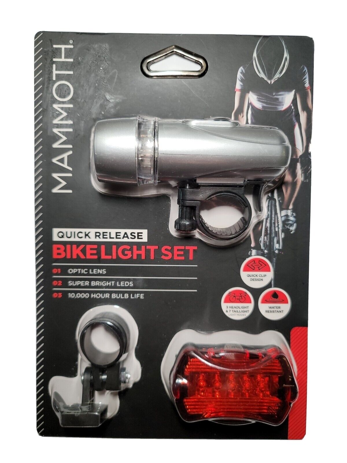 Mammoth Quick Release Bike Light Set Front & Rear for sale | eBay