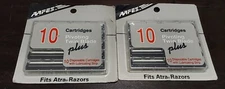 Lot of 2 AAFES Pivoting Twin Blade Plus 10 Disposable Cartridges 20 Total