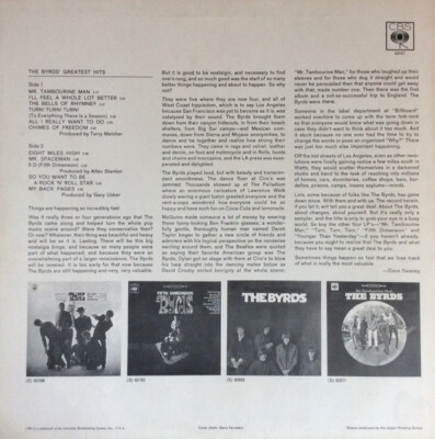 THE BYRDS ~ Greatest Hits ~ Original 1967 UK FIRST PRESSING 11-trk
