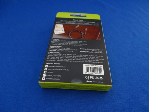 IPHONE LIGHTNING CABLE - TOUGHLINK MFI METAL COIL - SPACE GRAY (1.2M) - Foto 3 di 6