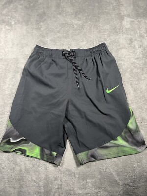 Nike Mens M Liquid Haze Anthracite/Green Swim Trunks NESS8413-026
