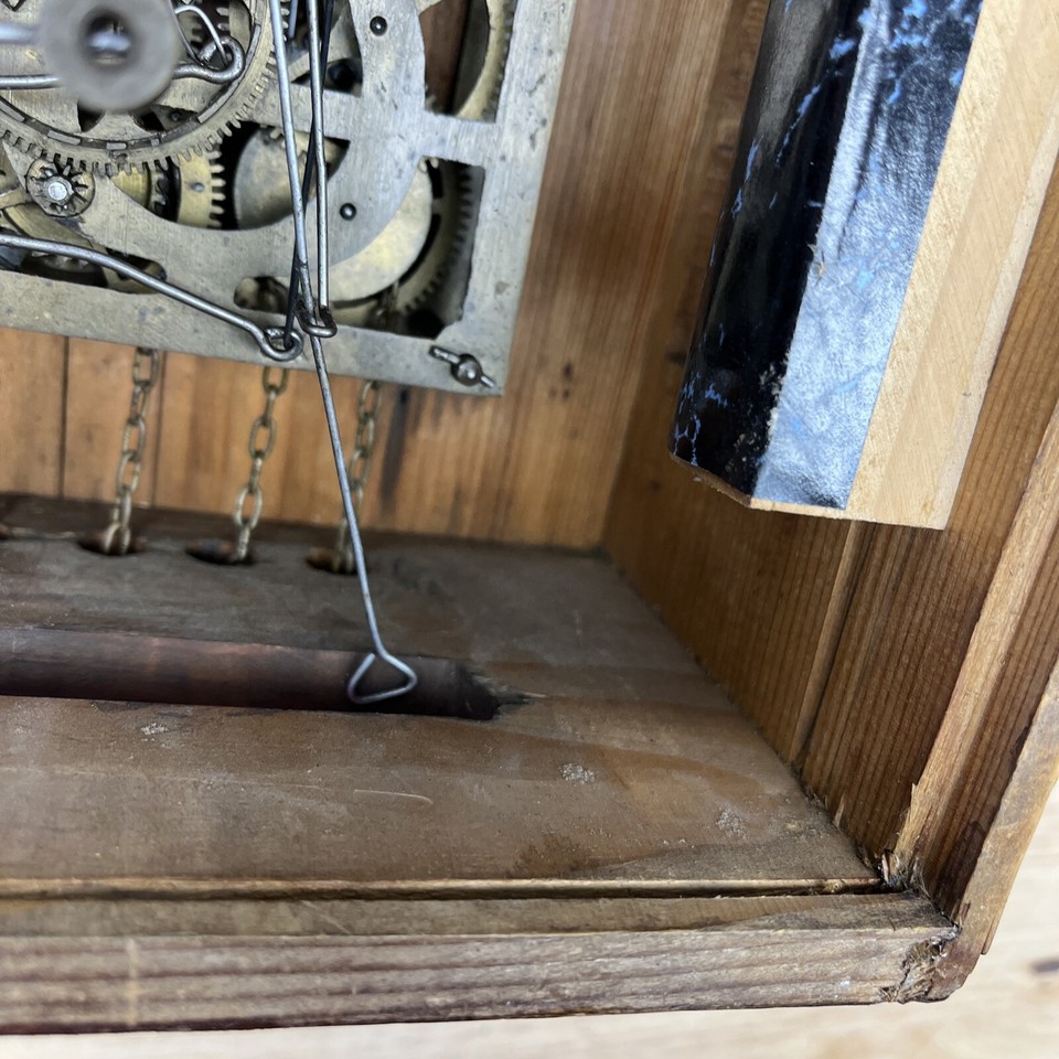 German Cuckoo Clock GK Movement For Parts Or Repair Restoration No