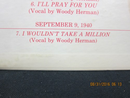 Woody Herman - In Disco Order Volume 7 - April 10 1940-September 9 1940 - Imagen 5 de 5
