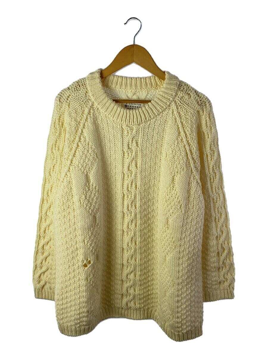 Maison Margiela Crew Neck Cable Knit Damaged Destroy Knit Maison Margiela Crew Neck Cable Knit Damaged Destroy Knit