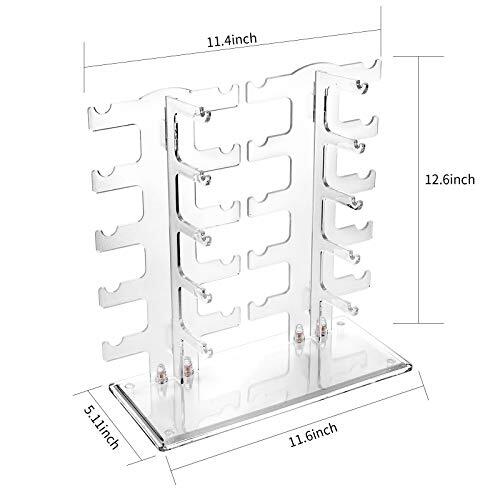 2 Row Sunglasses Rack Holder Glasses Display Stand Transparent 1 eBay