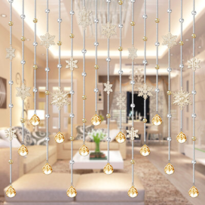 Room Divider Privacy Door Beads Natural Wooden Beaded Curtain