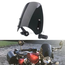 Windshield Windscreen Wind Deflector Black For Triumph Bonneville Bobber 2017-23