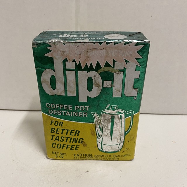 Dip It Coffee Pot Destainer Powder Vintage eBay