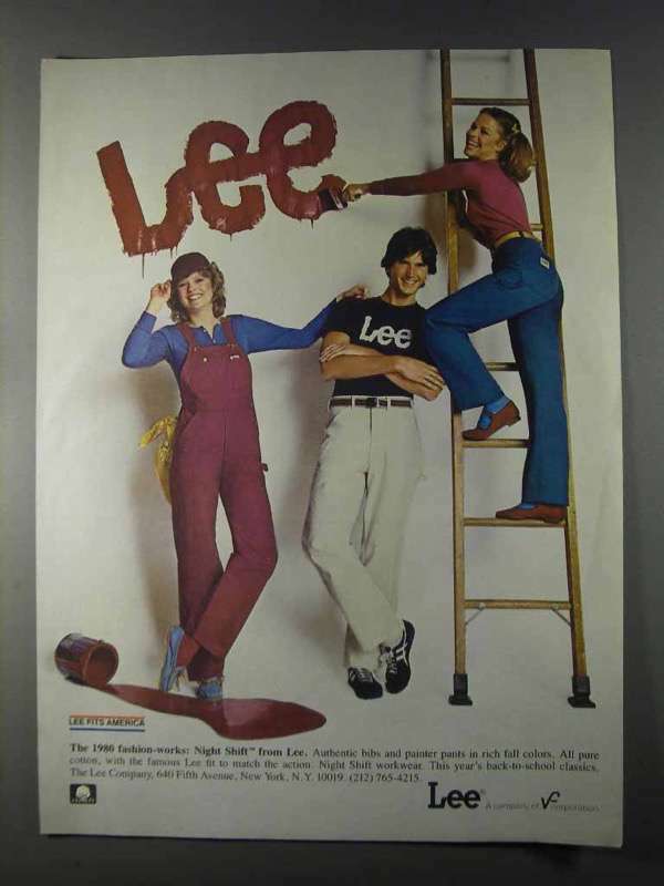 1980 Lee Night Shift Bibs and Painter Pants Workwear Ad | eBay 1980 Lee Night Shift Bibs and Painter Pants Workwear Ad | eBay