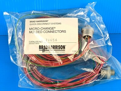 NEW Molex Woodhead 70656 Mini 5-Pin SS7 Connector, 250V, 4Amp, Lot of 2