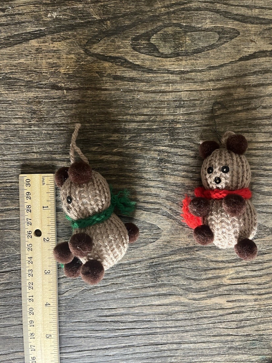 Vintage Handmade Christmas Ornaments 70s 80s Cotton Felt