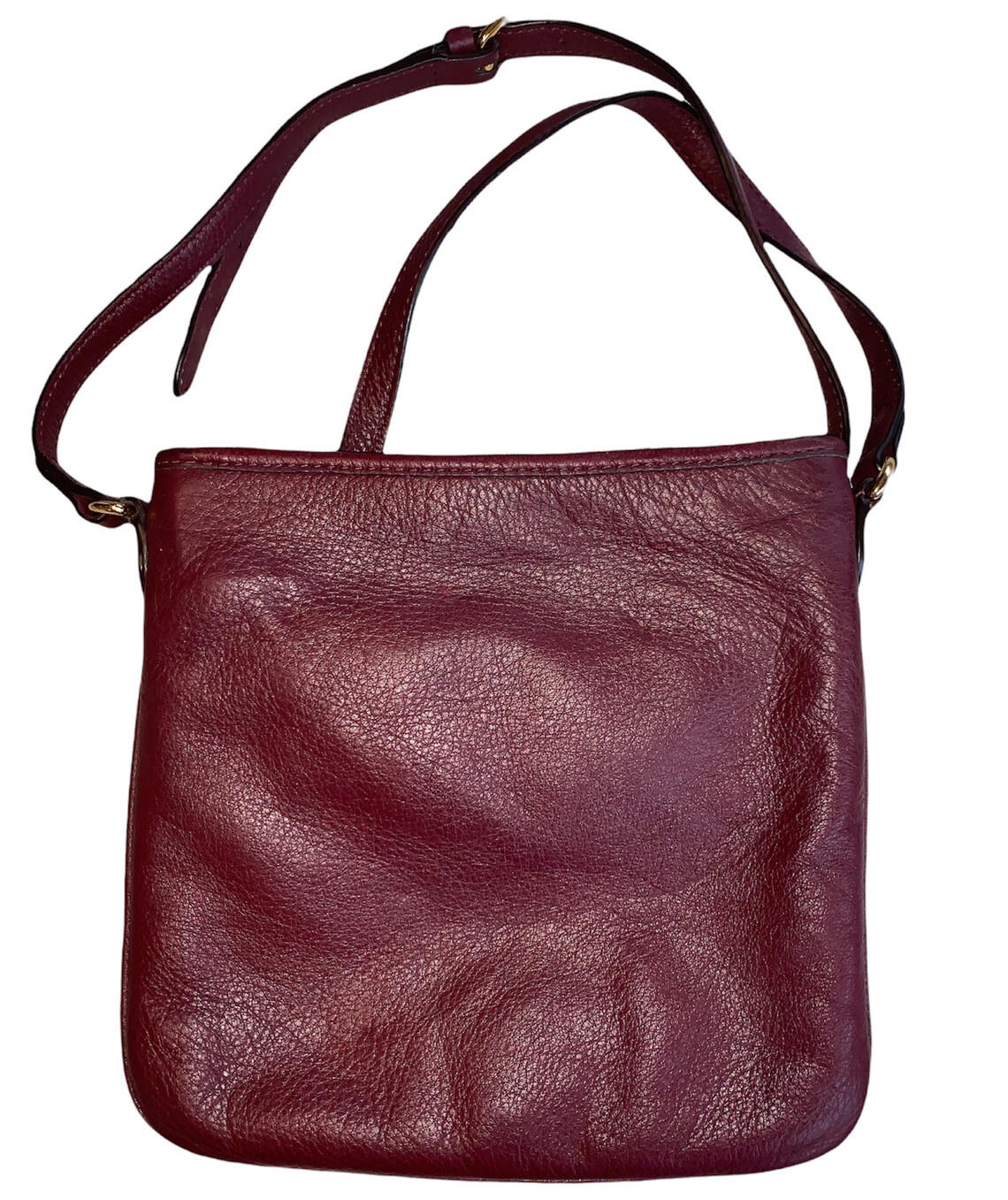 Ralph Lauren Burgundy Crossbody Purse Gem