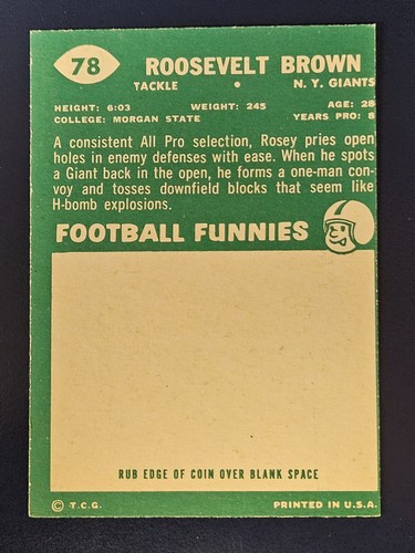 Tarjetas de fútbol americano Topps 1960 completan tu conjunto que elijas elegir cada una #1 - 132 - Imagen 131 de 229