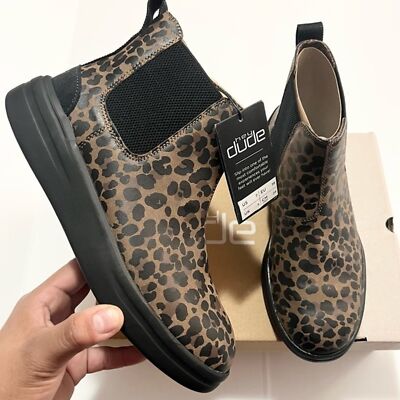 Colorful Patterned Boots by Hey Dude Hey Dude Kids Wendy Flow Leopard Casual - Stylish  main image 4