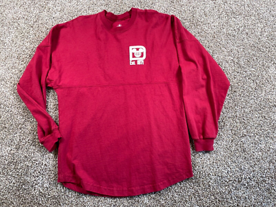 Walt Disney World Spirit Jersey Long Sleeve Shirt Adult XS Red