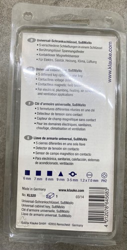 KLAUKE KL520 Universal cabinet key, SuBMaVo - Picture 3 of 5