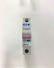 Image of EATON 32 AMP CURVE C 10kA MCB CIRCUIT BREAKER EMCH132