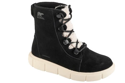 chaussures d'hiver Femme, Sorel Explorer III Joan Cozy WP, Noir - Photo 1/4