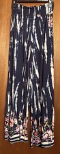 French Laundry Women's M. - Wide Leg Leg Blue/White With Floral Bottom -Must See