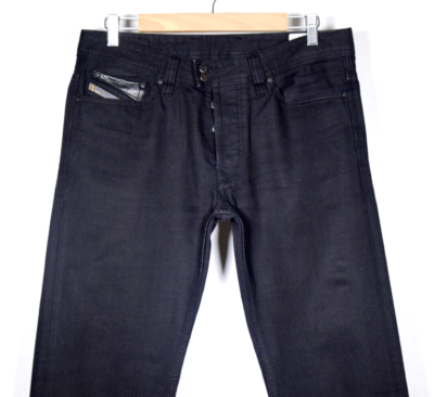 DIESEL VIKER R-BOX Black Straight Jeans 008XE True size W32 L30