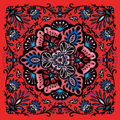 Scratch Art Sarasa Patterns Large Book Japanese Relaxation